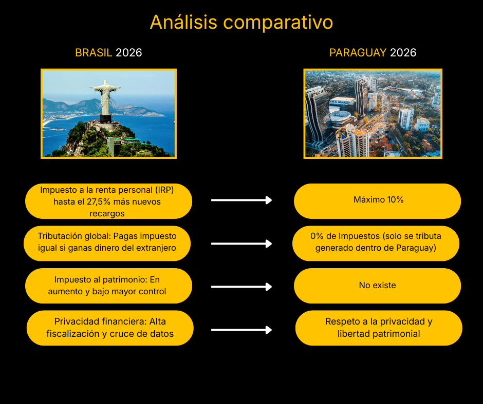 El Dilema del Inversionista en 2026: ¿Por qué Brasil está perdiendo competitividad frente a Paraguay?